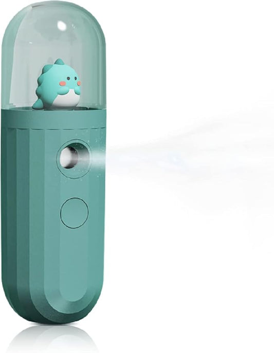 Nano Mister, Mate2GO Eyelash Nebulizer Nano Facial Mister Cool Mist Steamer Handy Mist Sprayer Moisturizing & Hydrating for Skin Care, Makeup, Eyelash Extensions, USB Rechargeable - Green