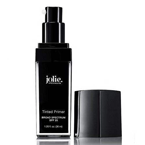 Jolie Tinted Foundation Face Primer SPF 20 Sunscreen, Subtle Radiance/Supreme Hydration - All Skin Types (Fair)