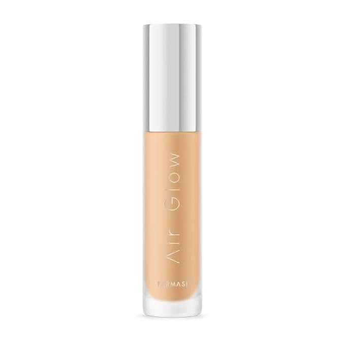 Farmasi Air Glow Foundation, Deeply hydrating and Lightweight Skincare Effects, Sea-Water formula, Natural-looking Skin Hydrated Softer and Smooter, Buildable Hylauronic Coverage 1 Fl Oz / 30 ML - W09