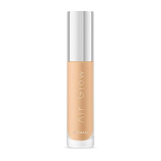 Farmasi Air Glow Foundation, Deeply hydrating and Lightweight Skincare Effects, Sea-Water formula, Natural-looking Skin Hydrated Softer and Smooter, Buildable Hylauronic Coverage 1 Fl Oz / 30 ML - W09