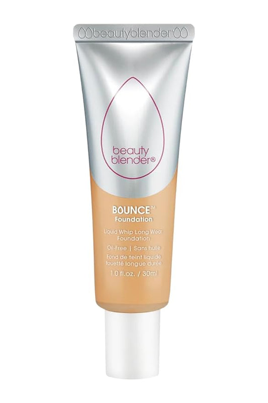 Beautyblender Bounce Liquid Whip Long Wear Foundation, Full Coverage Natural Matte Makeup Foundation, Oil Free 24 Hour Wear, 3.60 W Tan Golden Version 2.0