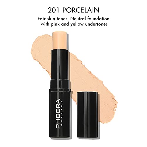 MISKEEN Concealer Stick Highlighter Pen Contour Stick, Concealer Full Coverage, Waterproof Concealer Creamy Stick Contour Makeup for Eyes and Dark Circles (201 Porcelain)