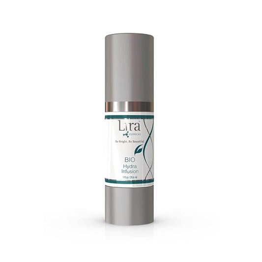 Lira Clinical BIO Hydra Infusion - Hydrating Face Serum with Hyaluronic Acid, Plant Stem Cells, and Minerals - Lightweight Facial Serum for Smooth, Refreshed Skin - Travel Size Daily Skincare - 1 Oz