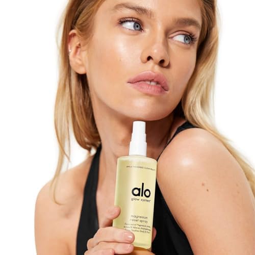 Alo Reset Magnesium Body Spray For Sleep & Natural Stress Relief – Calming Blend with Magnesium, Valerian Root, Arnica & Essential Oils – Made in USA - 3.2 oz