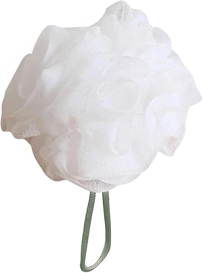 20 Blue and White Bath or Shower Sponge Loofahs Pouf Medium Mesh Wholesale Bulk LOT