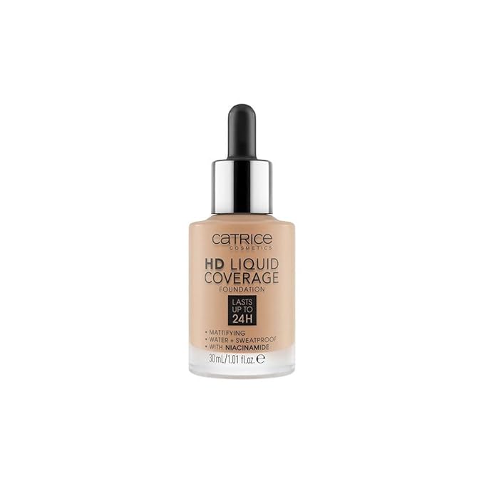 Catrice | HD Liquid Coverage Foundation | High & Natural Coverage | Vegan & Cruelty Free (035 | Natural Beige)