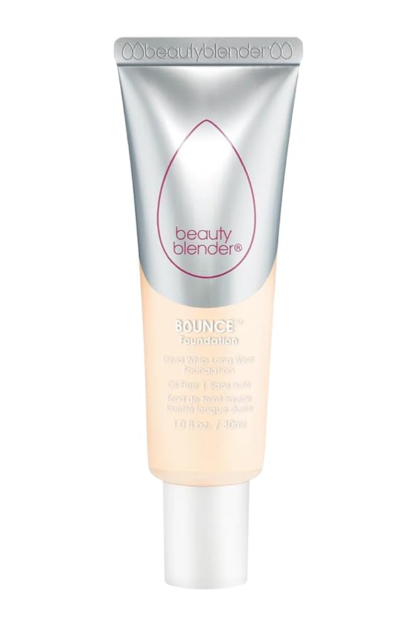 Beautyblender Bounce Liquid Whip Long Wear Foundation, Full Coverage Natural Matte Makeup Foundation, Oil Free 24 Hour Wear, 1.00 C Light Ivory