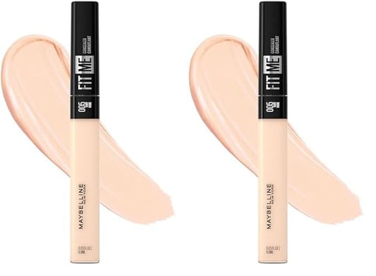 Maybelline New York Fit Me Liquid Concealer Makeup, Natural Coverage, Lightweight, Conceals, Covers Oil-Free, Ivory, 1 Count (Packaging May Vary) (Pack of 2)