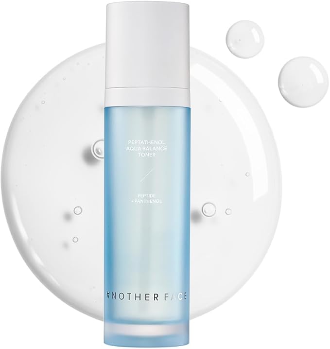 Another FACE PEPTATHENOL™ Aqua Balance Toner 4.05 Fl. Oz, Daily Moisturizer for Dry Skin, Exfoliating for Smooth Skin, Sebum Control, Non-Irritation for Sensitive Skin, Vegan, Korean Skin Care
