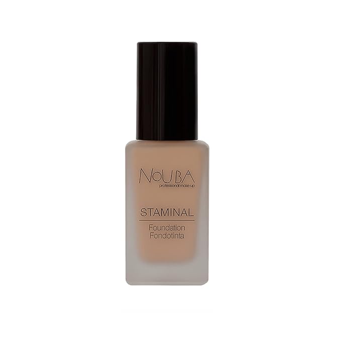 Nouba Staminal Foundation Fondotinta Number 103, Long Lasting Coverage Luminous Makeup Light Texture Nude Skin Effect - For All Skin Types - Blends Perfectly Beige 30 ml
