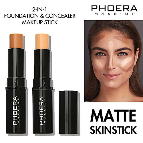 MISKEEN Concealer Stick Highlighter Pen Contour Stick, Concealer Full Coverage, Waterproof Concealer Creamy Stick Contour Makeup for Eyes and Dark Circles (208 MOCHA)