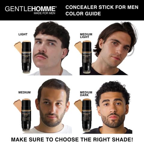 Men's Concealer Stick with Brush for Dark Circles Eraser, Medium Light