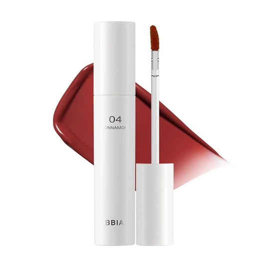 BBIA Glow Lip Tint – Lip Plumping, Volume Up Glossy Lip Stain, Naturally Moisturize, Lightweight, Long-Lasting, Vivid Color, Comfortable Glowy Texture, Non-Sticky, Non-Dry, 3.2g (#04 CINNAMON)
