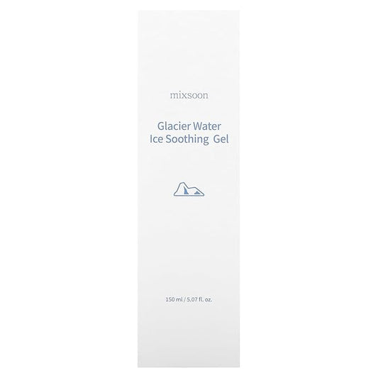 mixsoon Glacier Water Ice Soothing Gel 5.07 Fl. Oz. /150ml Cooing Soothing Care for Sensitive Skin Korean Glass Skin Care