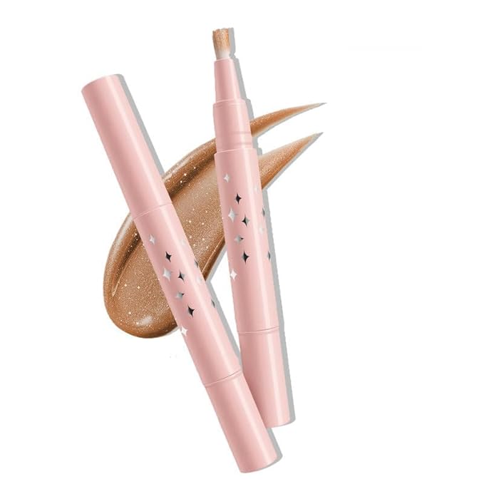 Liquid Eyeshadow, Sparkling Eye Shadow, Bronze Golden Eyeshadow, Eyeliner, Eyelid, Waterproof Quick-Drying, Crease Resistant, Liquid Highlight Diamond Shimmer Makeup for Eyes Looks, 07