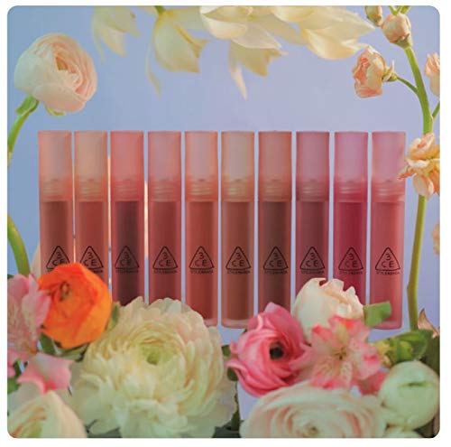 3CE BLUR WATER TINT(4.6g) soft lip with less smear with a blurry finish (#SPOT PLAYER) with sun cream(1ml*3ea)