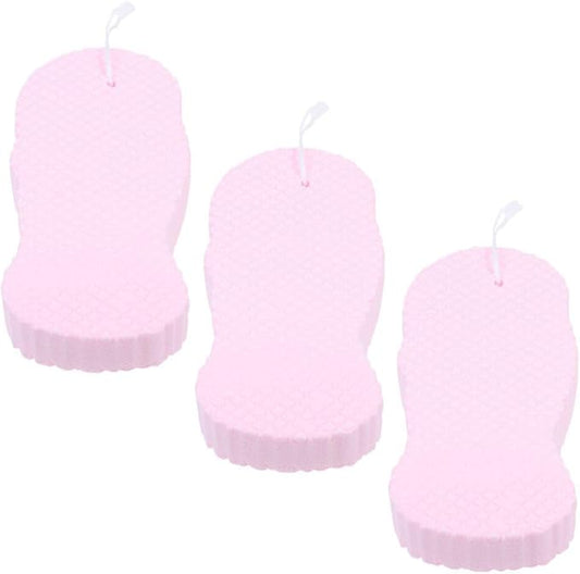 3pcs Bath Sponge Supple Shower Sponges for Gentle Cleaning Lightweight Exfoliating Brushes for Daily Bathing for Newborns and Travel