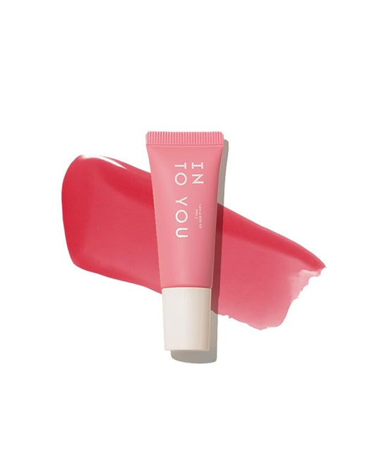 INTO YOU Liquid Blush for Cheeks, Evolves into Soft Fog Powder Matte Finish, Light and Comfortable Cream Blush to Hold Makeup, Red(A04)