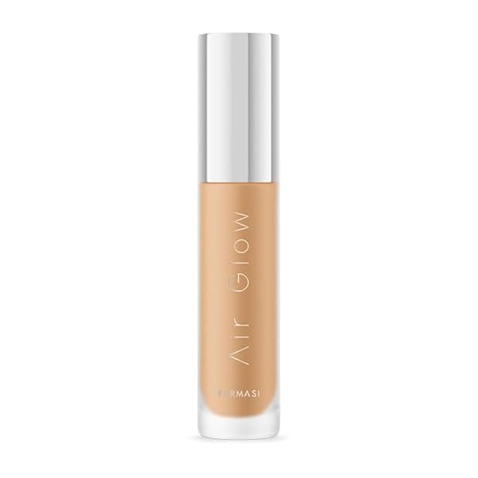 Farmasi Air Glow Foundation, Deeply hydrating and Lightweight Skincare Effects, Sea-Water formula, Natural-looking Skin Hydrated Softer and Smooter, Buildable Hylauronic Coverage 1 Fl Oz / 30 ML - N12