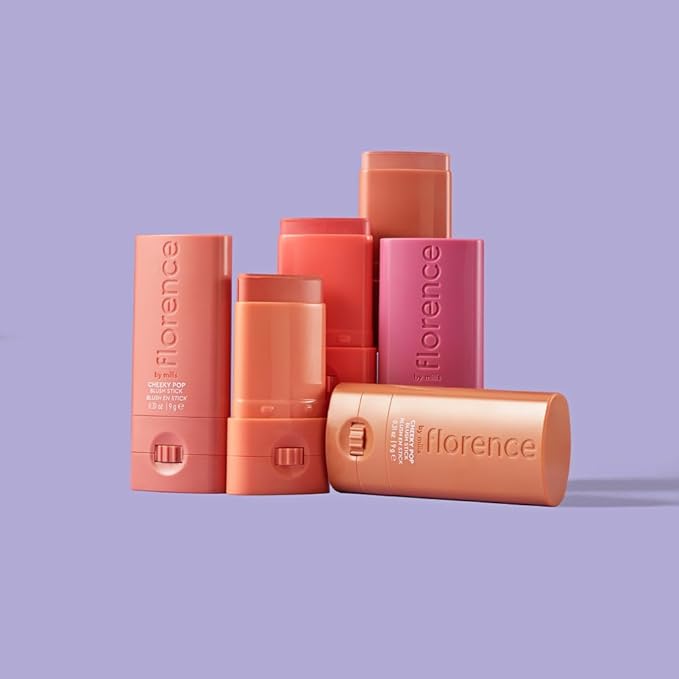 florence by mills Cheeky Pop Blush Stick, Rosy Rhona (dusty rose), 0.31 oz/ 9g