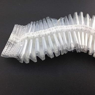 50Pcs Transparent Disposable Clear Waterproof Shower Caps Spa Hair Salon Home Elastic Bathing Caps Shower Caps