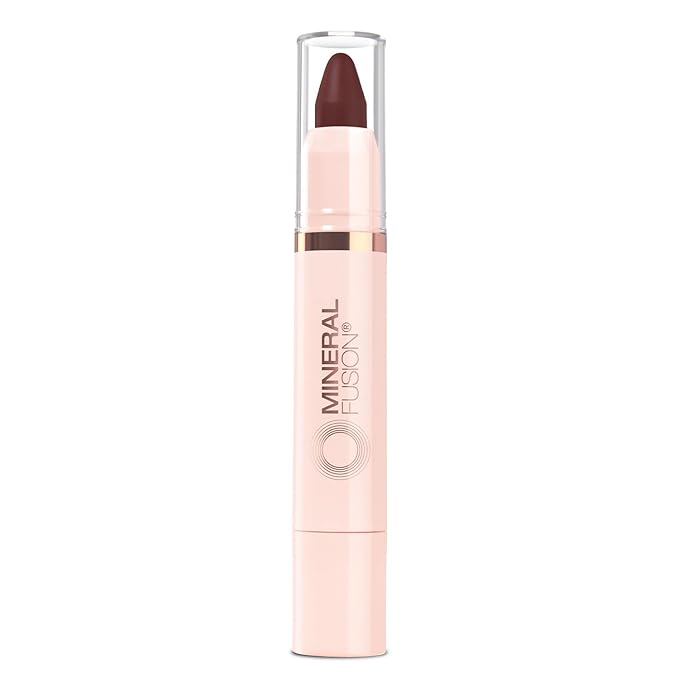 Mineral Fusion NEW Sheer Moisture Lip Tint, Buildable Lip Color, Hydrating Lip Balm with Jojoba Oil, Shea Butter & More, Hydrates & Nourishes, FD&C Dye-Free & Hypoallergenic, Daring, Deep Plum