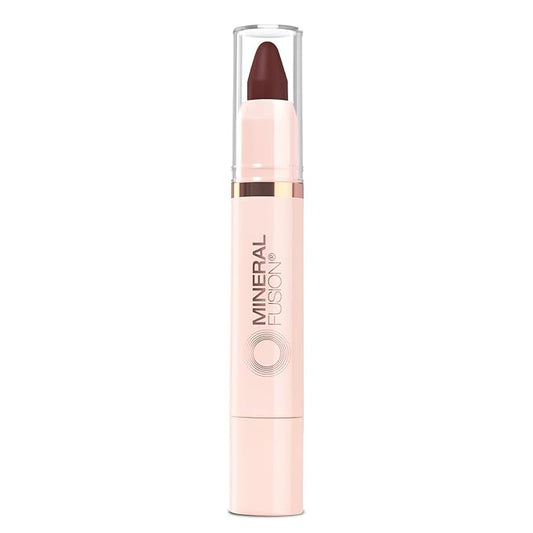 Mineral Fusion NEW Sheer Moisture Lip Tint, Buildable Lip Color, Hydrating Lip Balm with Jojoba Oil, Shea Butter & More, Hydrates & Nourishes, FD&C Dye-Free & Hypoallergenic, Daring, Deep Plum