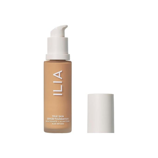ILIA - True Skin Serum Foundation | Non-comedogenic, Cruelty-Free, Vegan, Weightless Feel, Buildable Coverage, Safe For Sensitive Skin (Catalina SF7)