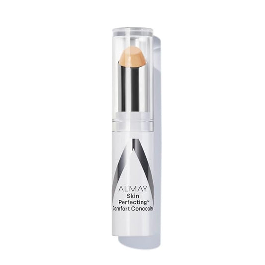 Almay Skin Perfecting Comfort Concealer, Face Makeup, Full Coverage, Natural Looking Finish, Cruelty-Free, Hypoallergenic, Dermatologist Tested, 160 Medium, 1 Count