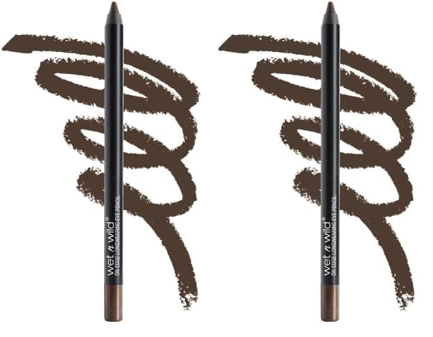 wet n wild Eyeliner Pencil On Edge Longwearing Matte Eye Liner, Long Lasting, Smudge Proof, Fade Resistant, Highly Pigmented, Creamy Smooth Soft Gliding, Dark Brown,Wooden You Know (Pack of 2)
