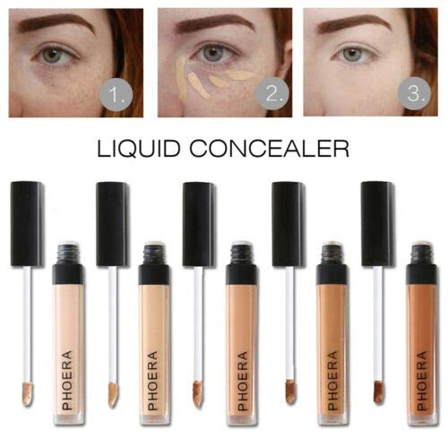 AQUAPURITY PHOERA Liquid Concealer Full Coverage Makeup Face Moisturizer Foundation Conceal Under Eye Dark Circles (103 BEIGE)