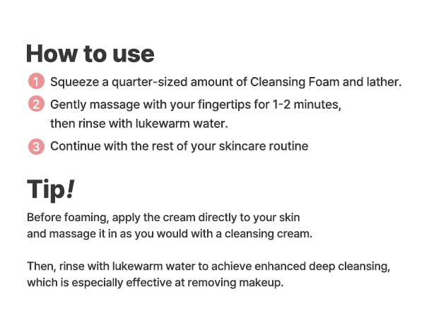 AQUA RICE FOAM CLEANSER | Facial Cleanser, Rice Extract Rice Powder Cleanser with Mild Cleansing, Glycerin,Vegan, Face Wash, Korean Skincareㅣ 80ml 2.7 Fl Oz