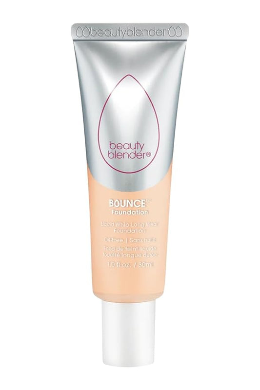 Beautyblender Bounce Liquid Whip Long Wear Foundation, Full Coverage Natural Matte Makeup Foundation, Oil Free 24 Hour Wear, 1.30 W Light Sand
