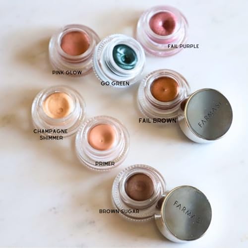 FARMASi Long Lasting Creamy Eyeshadow, Eye Makeup With Crease- Resistant Ingredients, Ultra Pigmented in Matte, Shimmer and Waterproof Finishes, 0.1 fl. oz / 3 ml (Go Green)
