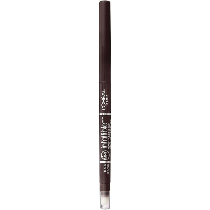 L'Oreal Paris Voluminous Mascara and Infallible Mechanical Eyeliner Pencil Bundle, 1 Count Each
