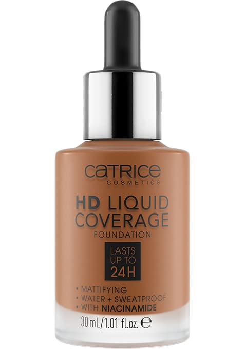 Catrice | HD Liquid Coverage Foundation | High & Natural Coverage | Vegan & Cruelty Free (085 | Chestnut Beige)