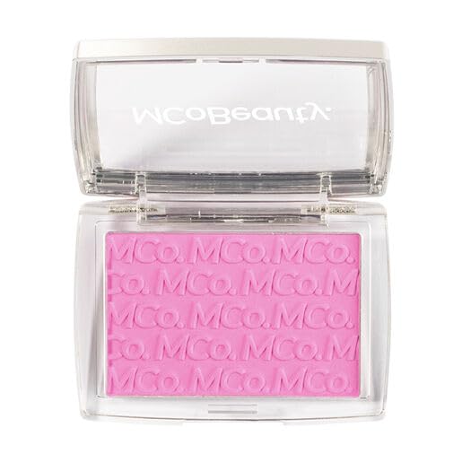 MCoBeauty Glow Up pH Powder Blush - Rosy Pink, Customizable Matte Blush, Vegan, Cruelty Free Cosmetics
