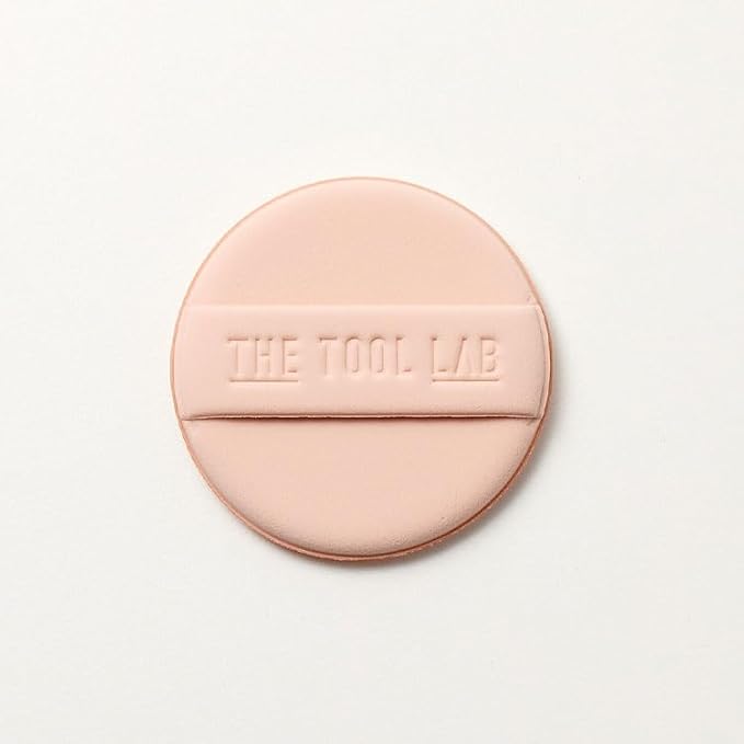 THE TOOL LAB Stamp Skinfit Cushion Foundation & Brush Set｜Glow type, No.23 Natural Beige｜120H Long-Lasting Coverage, Flawless, Ultra Adherence, Glass Glowy Clear Watercolor-Radiance Skin｜SPF 40++, 11g