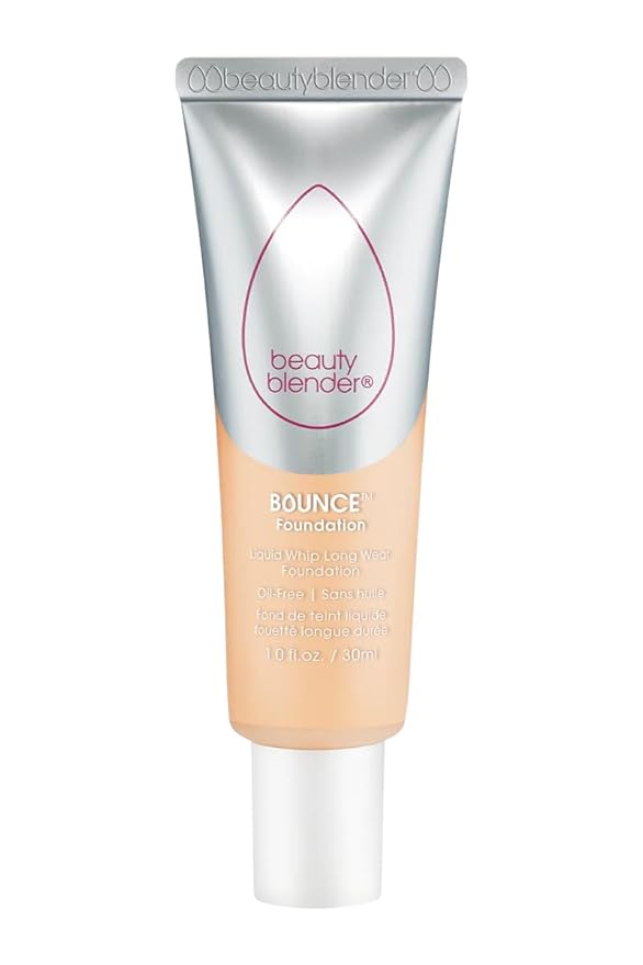 Beautyblender Bounce Liquid Whip Long Wear Foundation, Full Coverage Natural Matte Makeup Foundation, Oil Free 24 Hour Wear, 2.40 N/O Med Olive Version 2.0