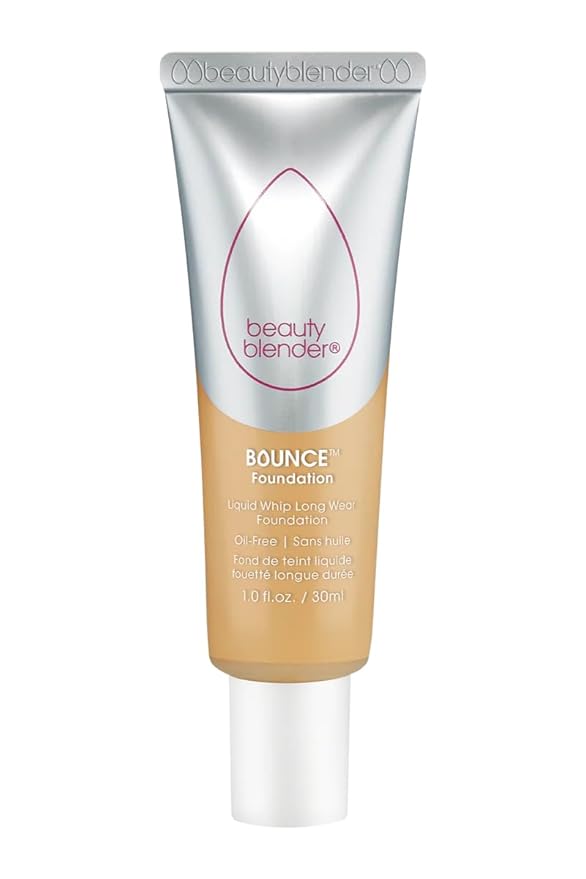 Beautyblender Bounce Liquid Whip Long Wear Foundation, Full Coverage Natural Matte Makeup Foundation, Oil Free 24 Hour Wear, 3.50 W Tan Sand Version 2.0