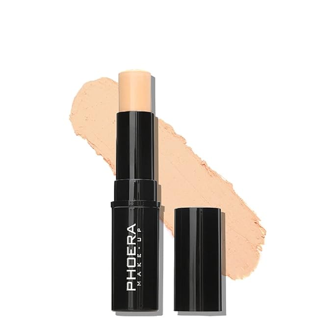 MISKEEN Concealer Stick Highlighter Pen Contour Stick, Concealer Full Coverage, Waterproof Concealer Creamy Stick Contour Makeup for Eyes and Dark Circles (201 Porcelain)