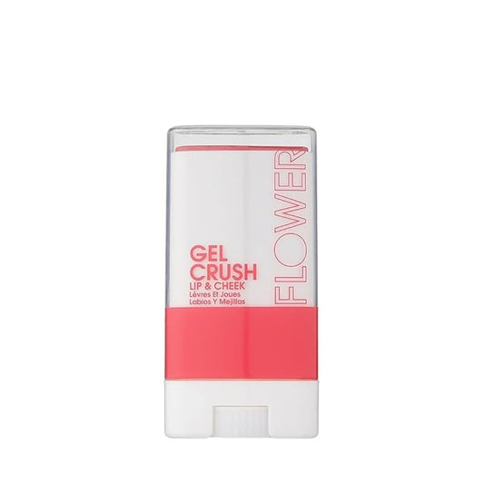 FLOWER Beauty Lip & Cheek Gel Crush | Cream Blush and Lips Tint in One Portable Multistick | Hydrating Burst of Color | Raspberry Crush