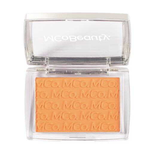 MCoBeauty Glow Up pH Powder Blush - Peach Pop, Customizable Matte Blush, Vegan, Cruelty Free Cosmetics