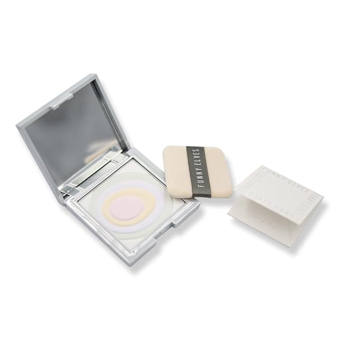Funny Elves Powder Makeup Face Long Lasting Concealer Brighten Cosmetics Smooth (P01) 1Count