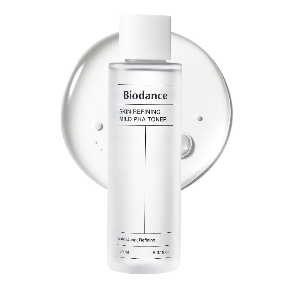 Biodance Skin Refining Mild PHA Toner, Gentle Exfoliating Face Toner for Sensitive Skin with Ceramides & NMF | 5.07 fl.oz,150ml