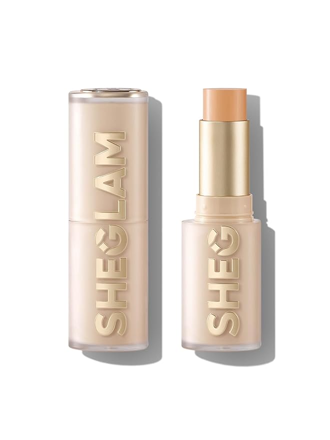 SHEGLAM Skin Magnet High Coverage Foundation Stick Longwear Medium Face Makeup for All Skin Types-Nude