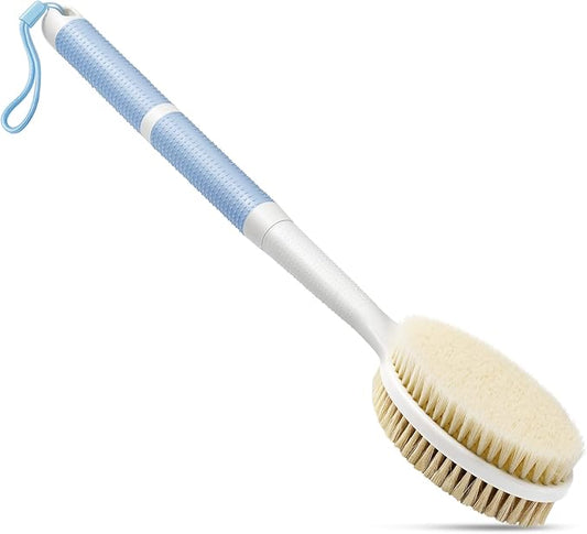19'' Body Brush with Detachable Brush Head & 17''Back Scrubber for Shower