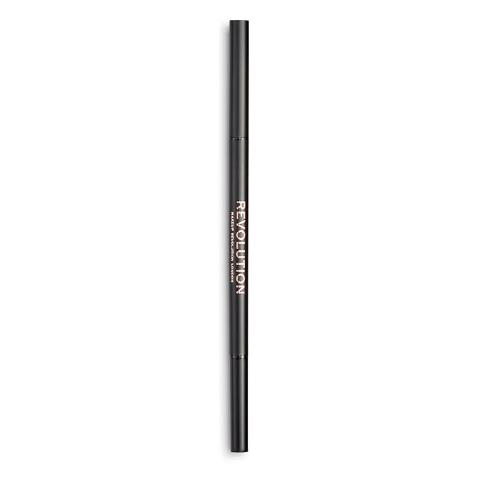 Revolution, Precise Brow Pencil, Double Ended, Ultra-Fine Pencil Tool, Includes Spoolie Brush, Medium Brown