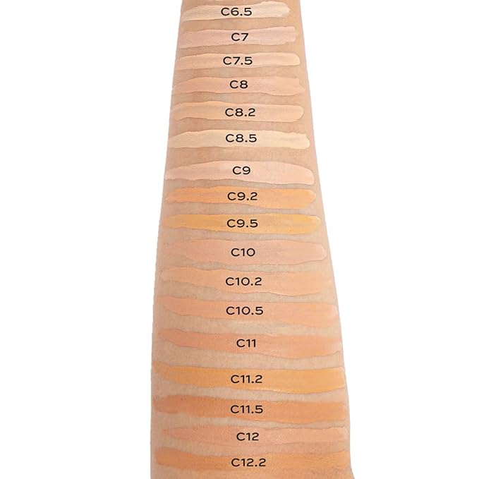 Makeup Revolution Conceal and Define Foundation, Full Coverage & Matte Finish, F14.7 for Dark Skin Tones, Vegan & Cruelty-Free, 0.7 Fl Oz