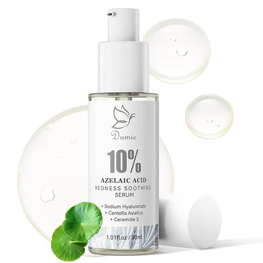 Azelaic Acid Serum 10%, Azelaic Acid For Face With Centella Asiatica Serum For Redness and Uneven Skin Tone, Hyaluronic Acid & Ceramide 3 – Soothes & Clears Pores For Sensitive Skin, 1.01 fl oz